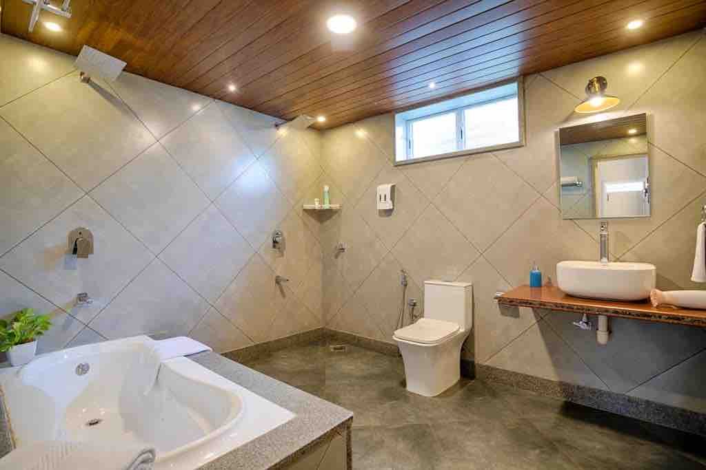 Sleek White 8BDR Villa Near Baga Beach
